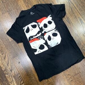 Disney Nightmare Before Christmas Tee Size Small Jack Skellington Santa T-Shirt